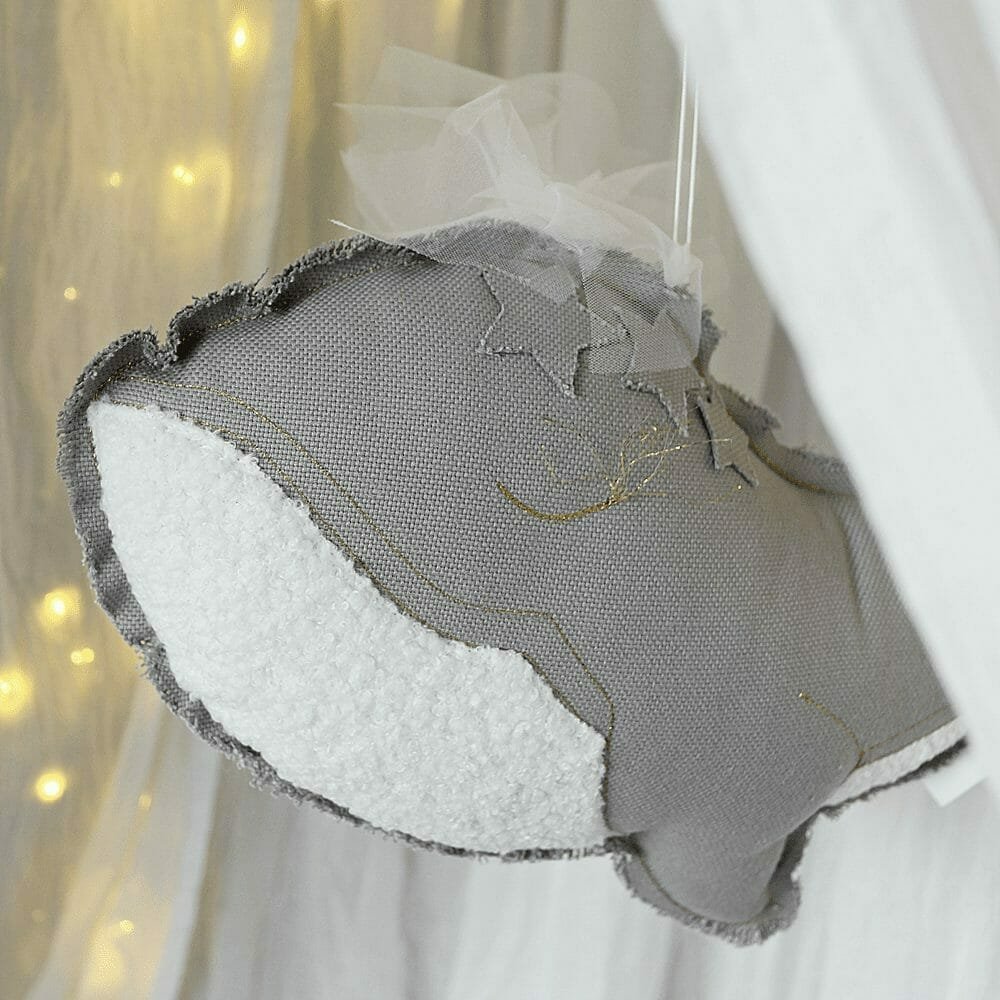 Sebastien baleine mobile Gray - Cotton & Sweets