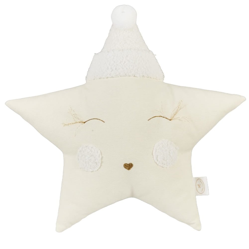 Coussin décoratif, Étoile endormie - Vanille