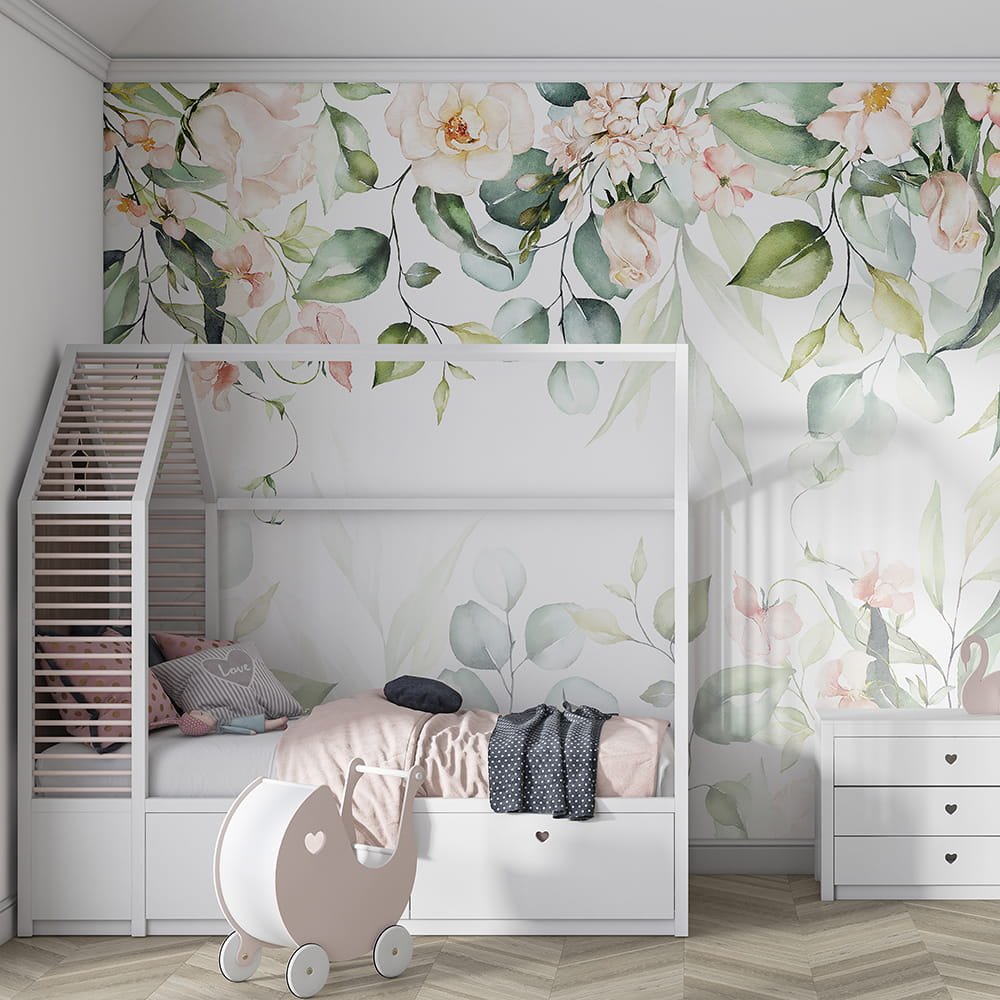Papier peint Jardin Pastel