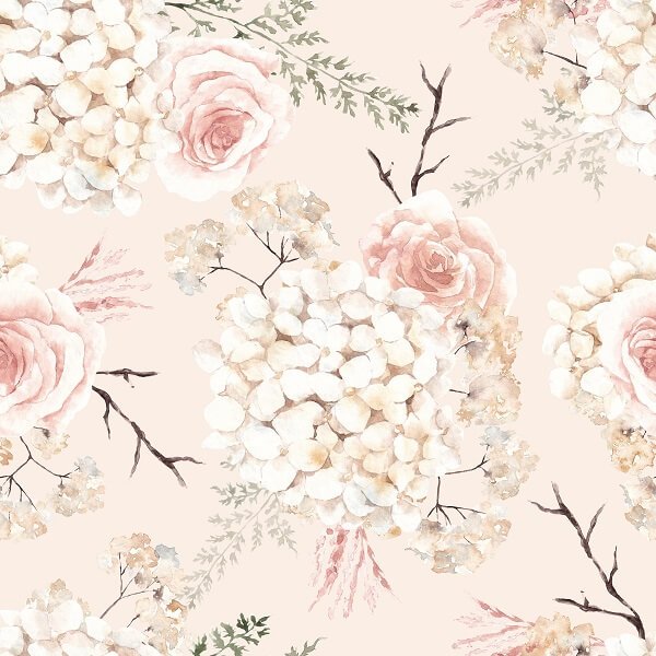 Papier peint Fleurs de Bohème (2 rouleaux)