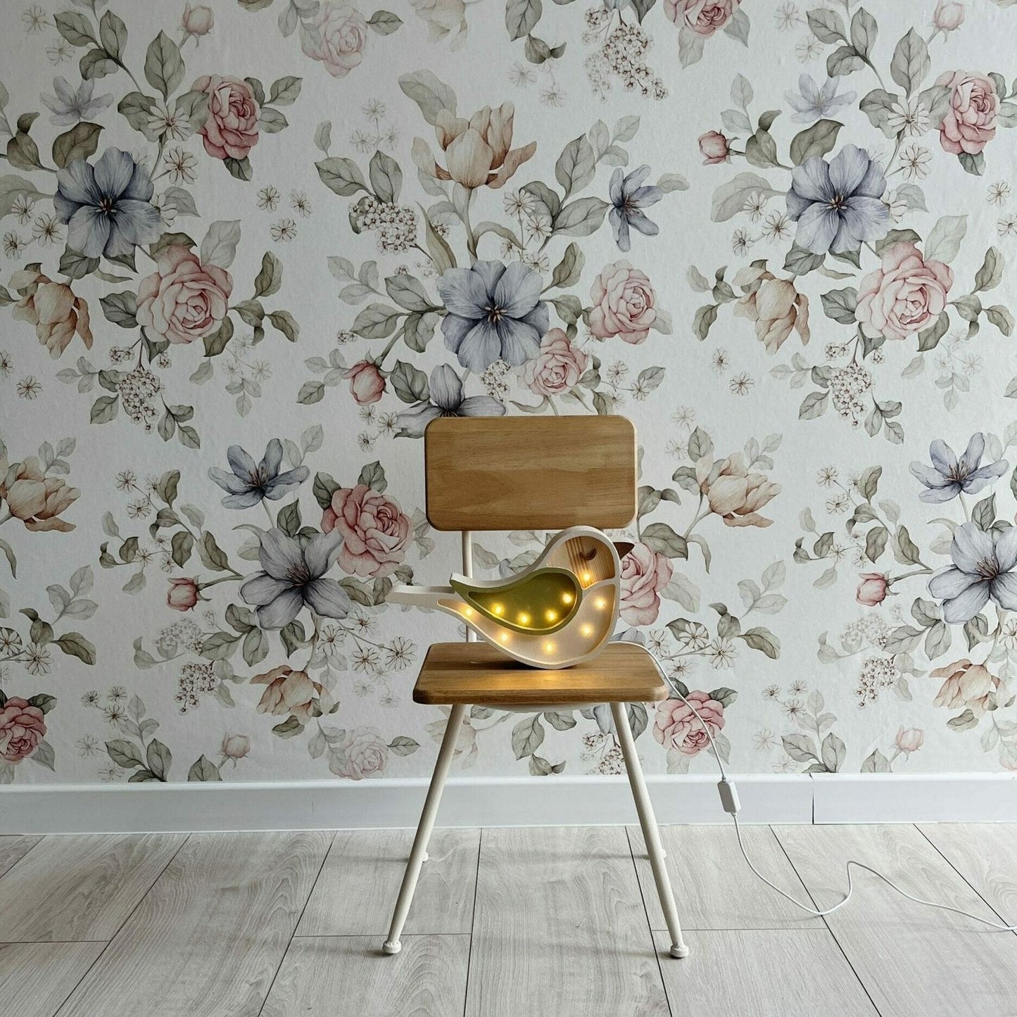 Flowers- Ecru - Behang