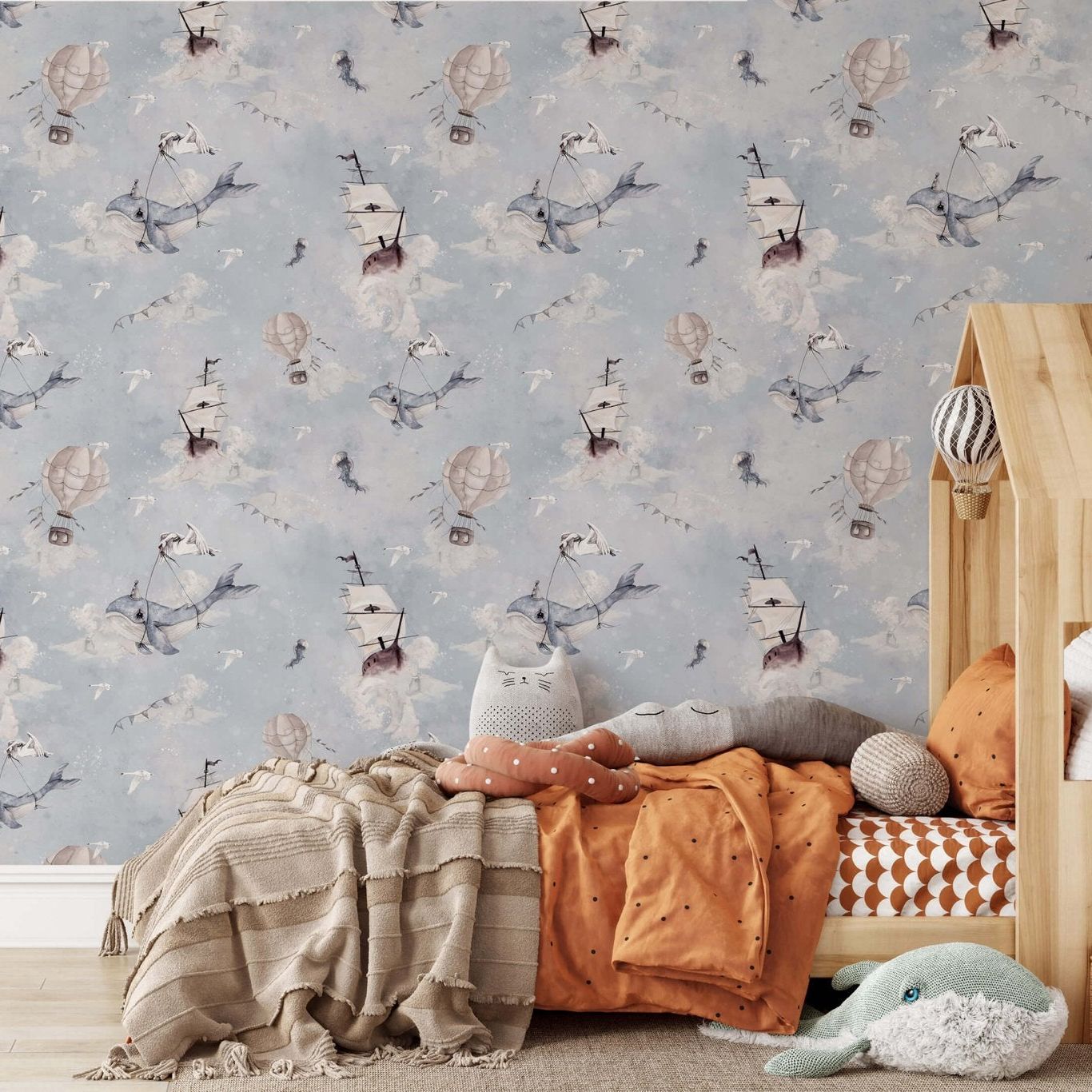 Behang oceaan kinderkamer