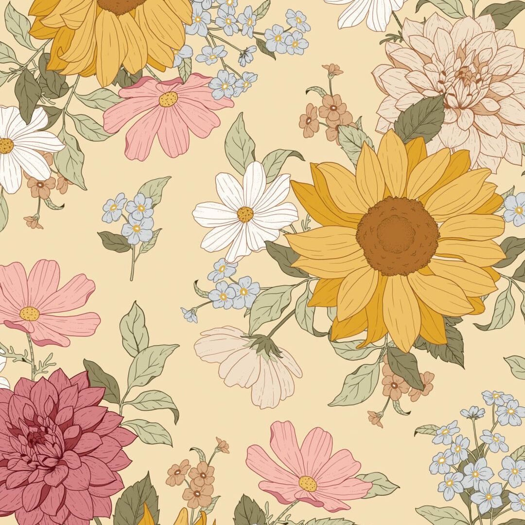papier peint tournesol