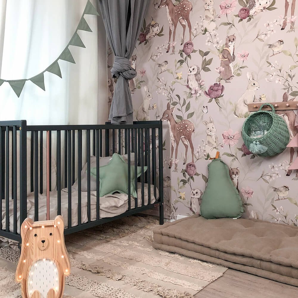Woodland -Girls-Gray-Behang