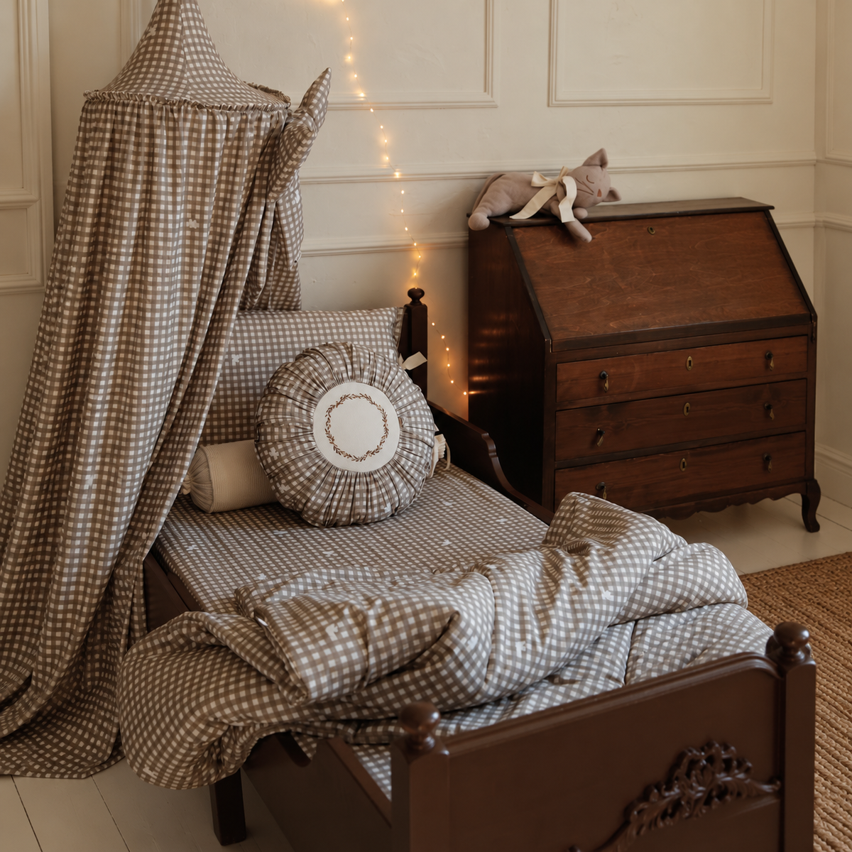 Katoenen beddengoedset Countryside Check – inclusief vulling