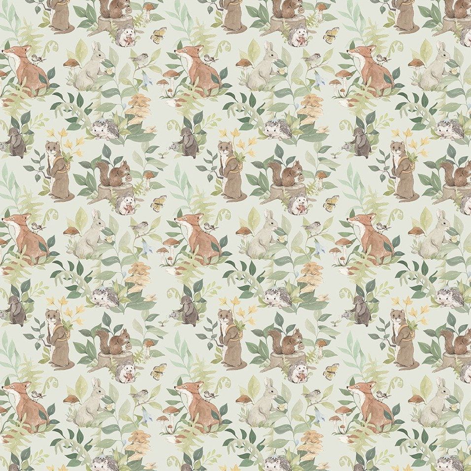 Woodland Small-Green- Behang