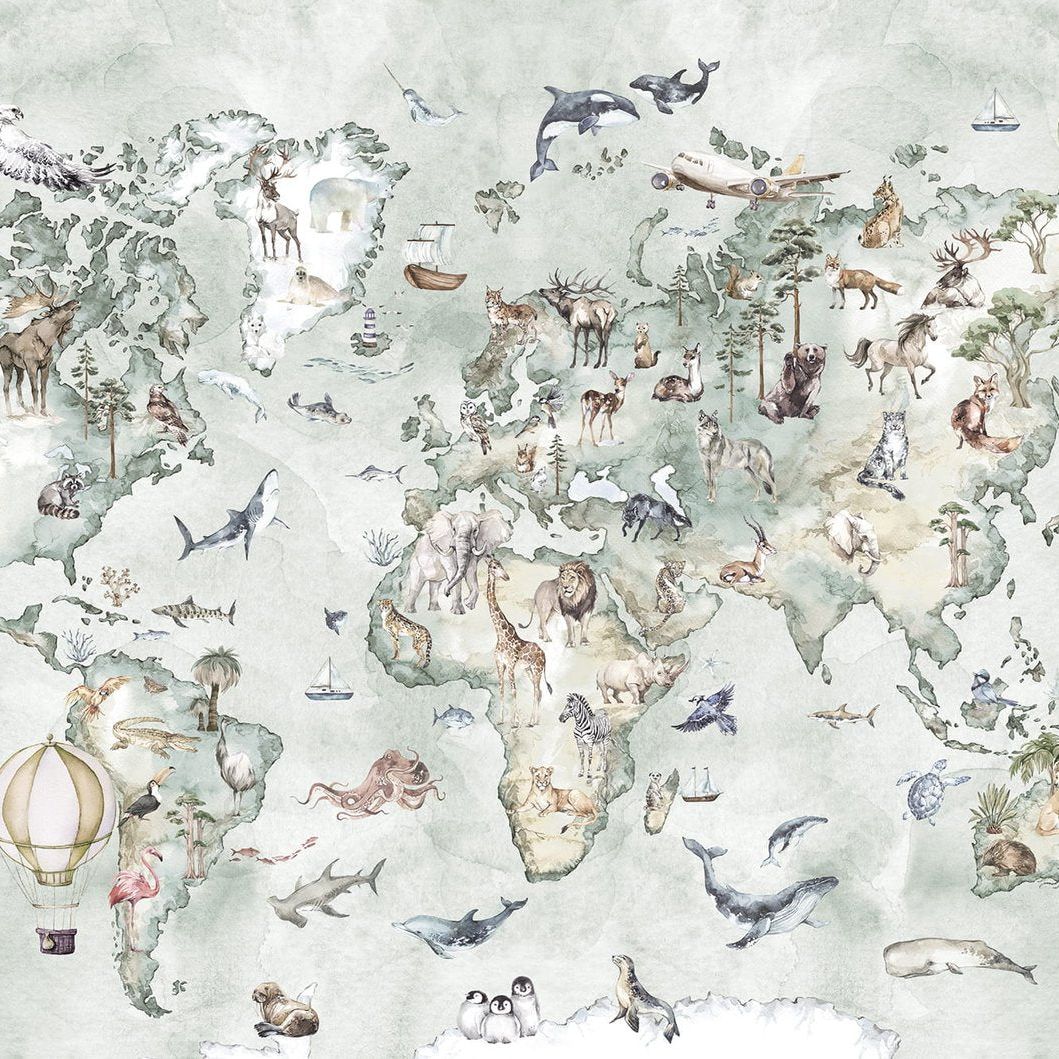 Carte du monde - Mint-Wallpaper