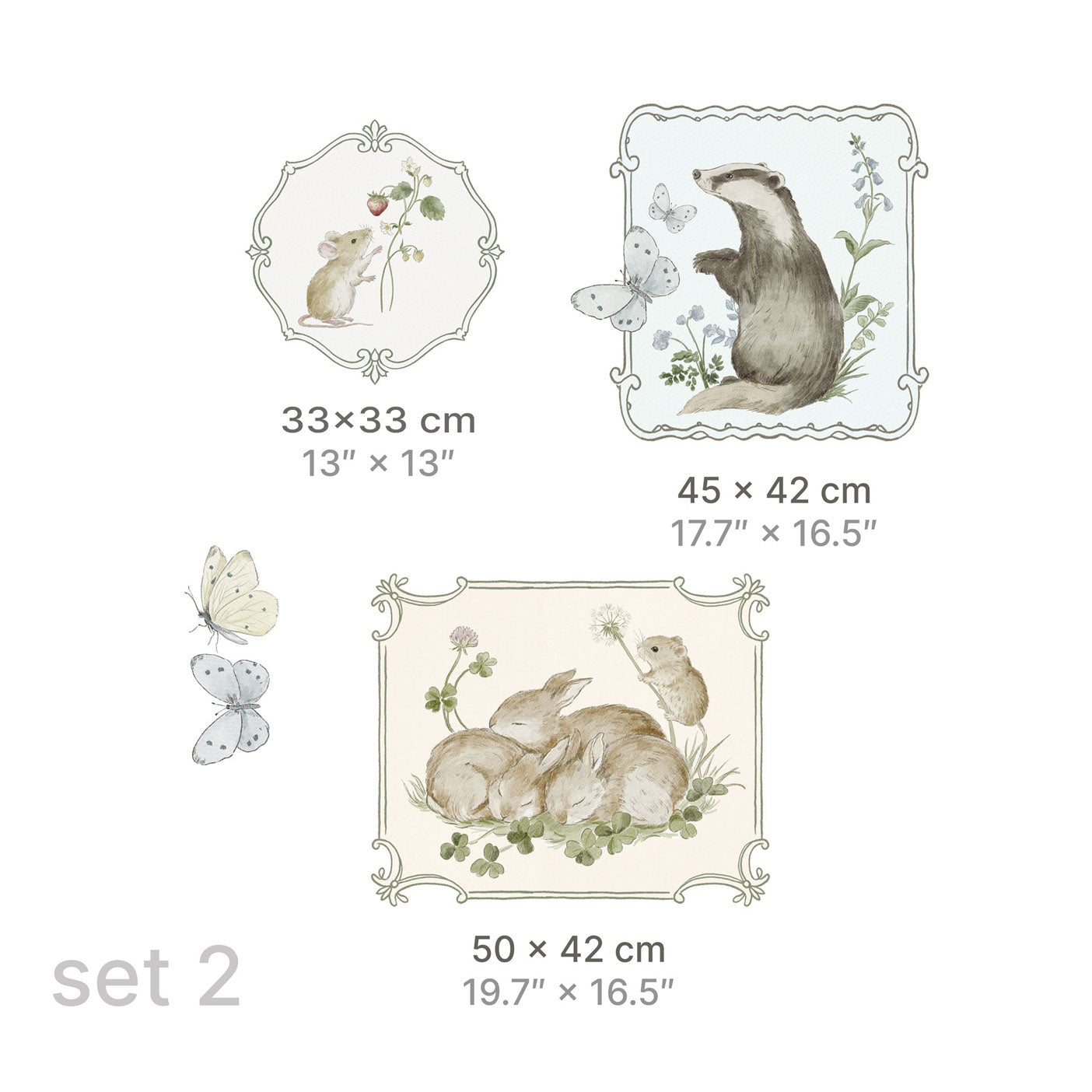 Oiseaux roses - Sticker mural