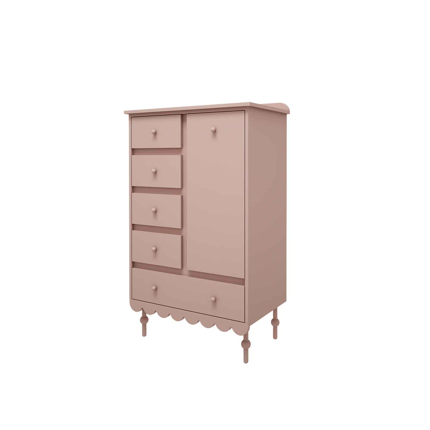 Commode / commode 'Babushka' - Rose