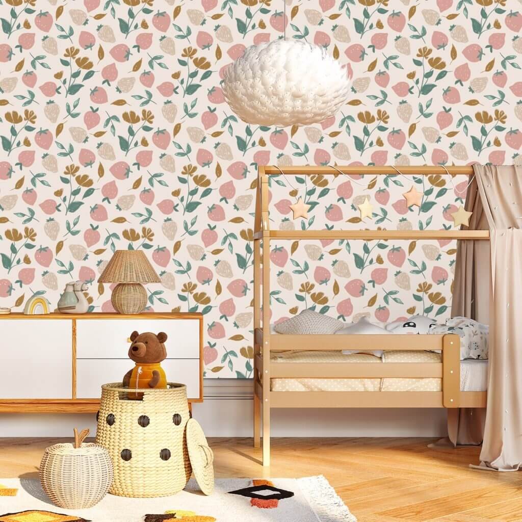 Strawberry Summer - 2 rollen- Behang