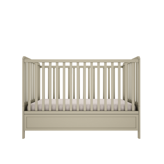 Ledikant & Junior bedje ' Vintage 'in 1! Eucalyptus