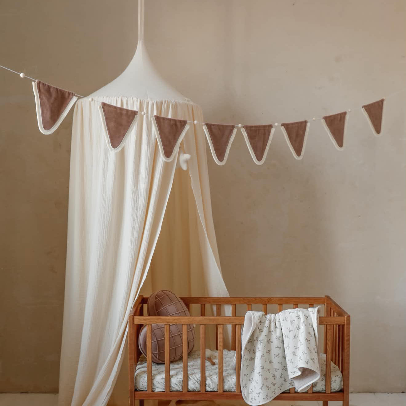 Mousseline bedhemel - Soft vanilla