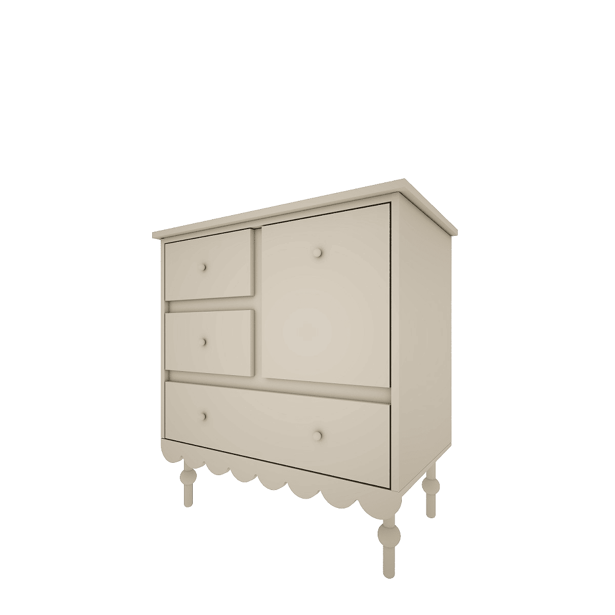 (Commode) armoire 'Babushka'Olive