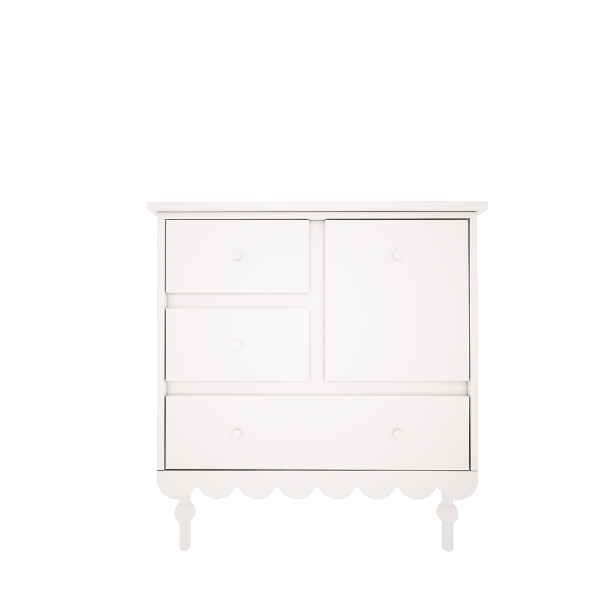(Commode) kast 'Babushka' White