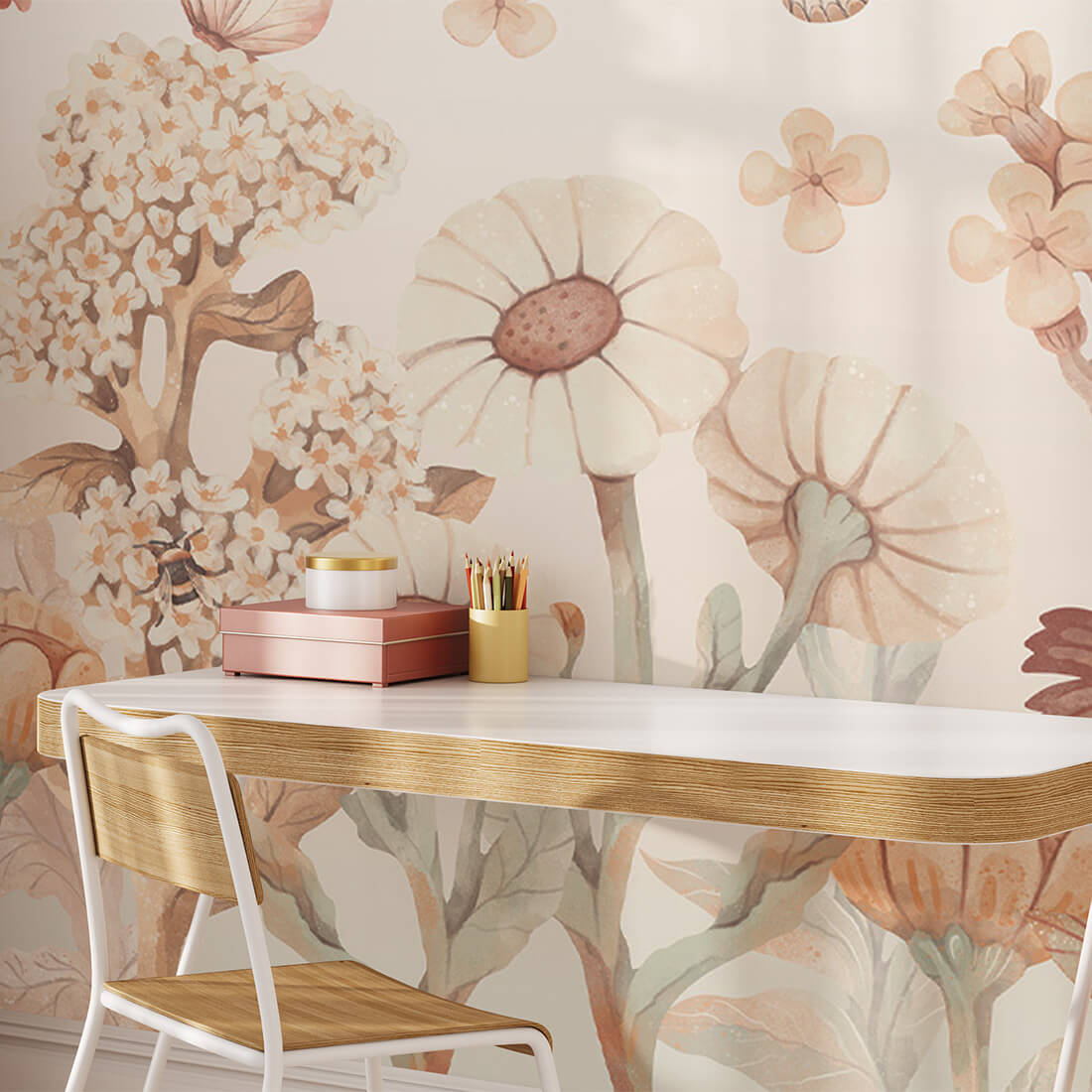 Flowers Boho -Large-Behang