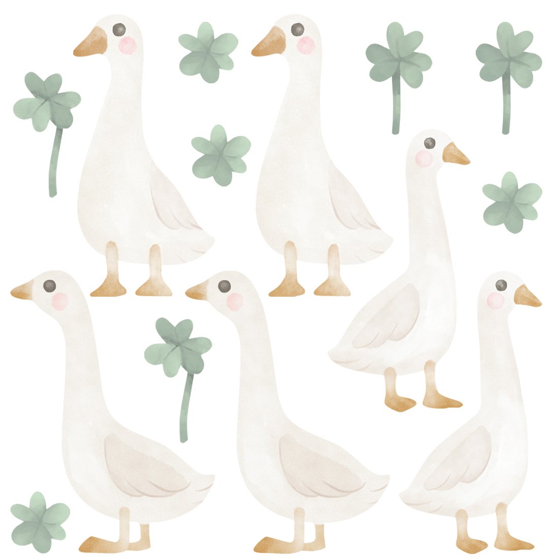 Sticker mural Goose Boho