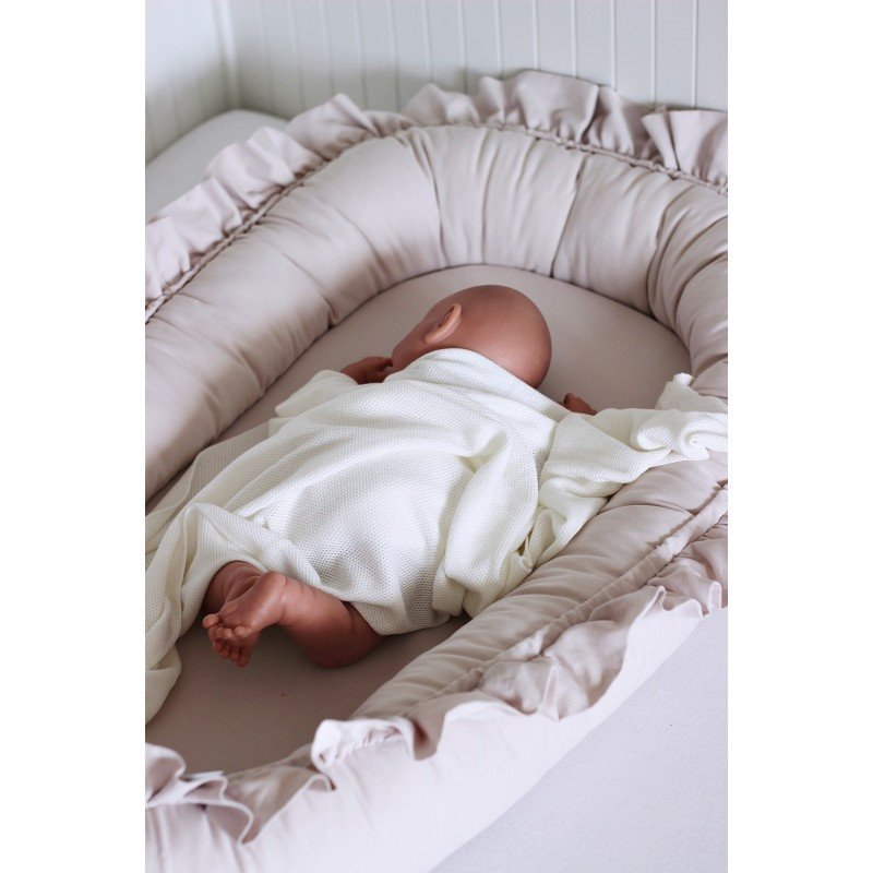 Cotton & Sweets babynestje Simply Glamour with ruffle Powder Pink