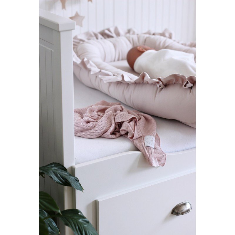 Cotton & Sweets babynestje Simply Glamour with ruffle Powder Pink