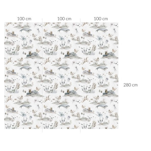 Underwater World White wallpaper