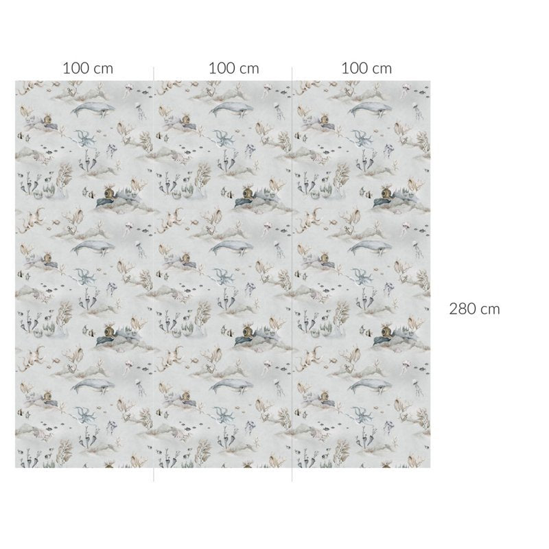 Underwater World Grey wallpaper