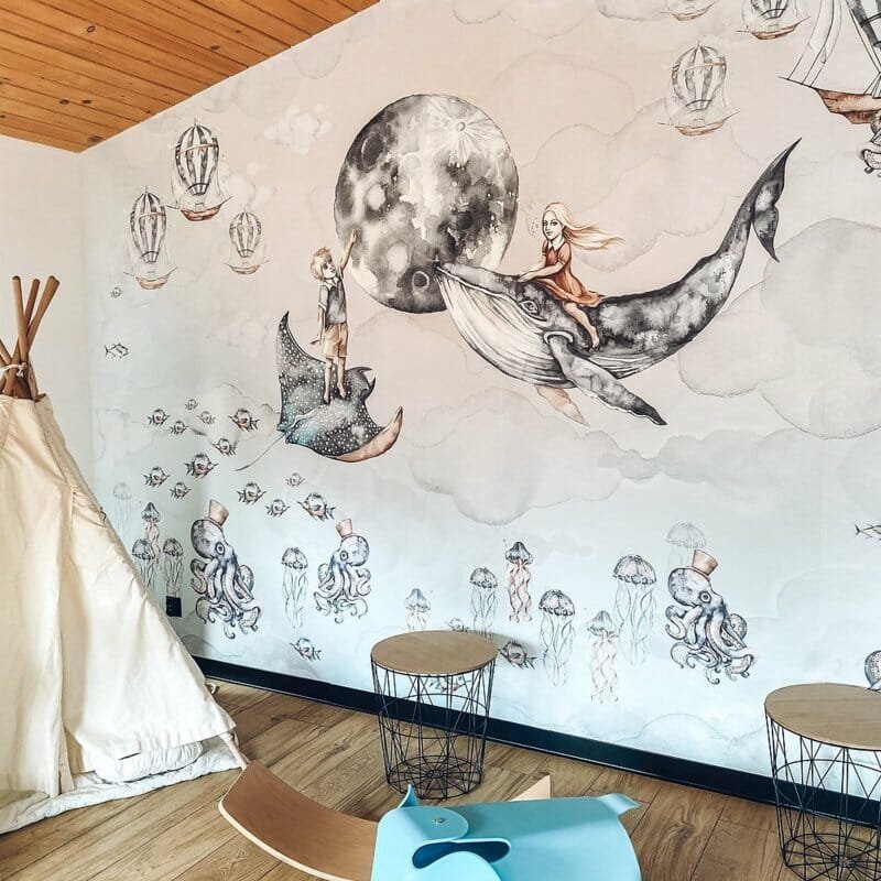 Ocean Deep- -Girl & Boy Behang