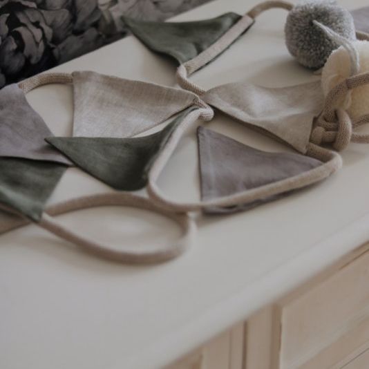 "Dreamy Tones & Pompoms " Garland