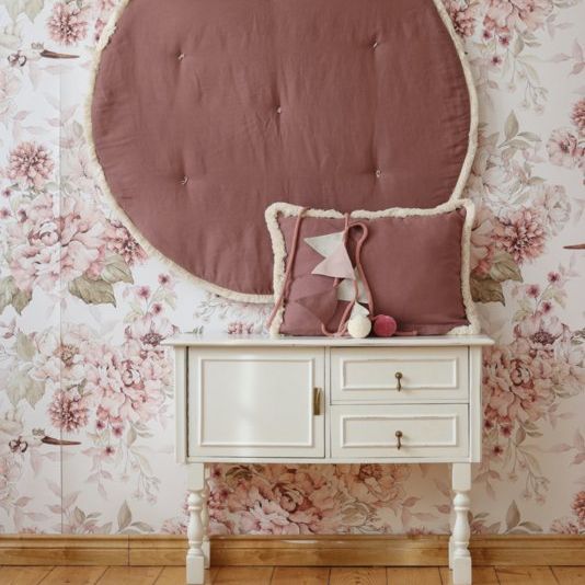 " Cozy & Soft" (Speel)kleed Pink & Peony- Tweezijdig