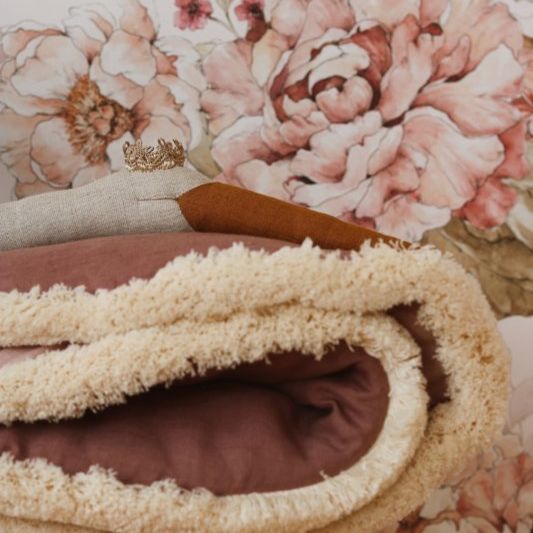 " Cozy & Soft" (Speel)kleed Pink & Peony- Tweezijdig