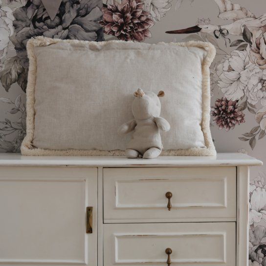 " Cozy & Soft" Sierkussen Green & Beige - Tweezijdig - Unisex
