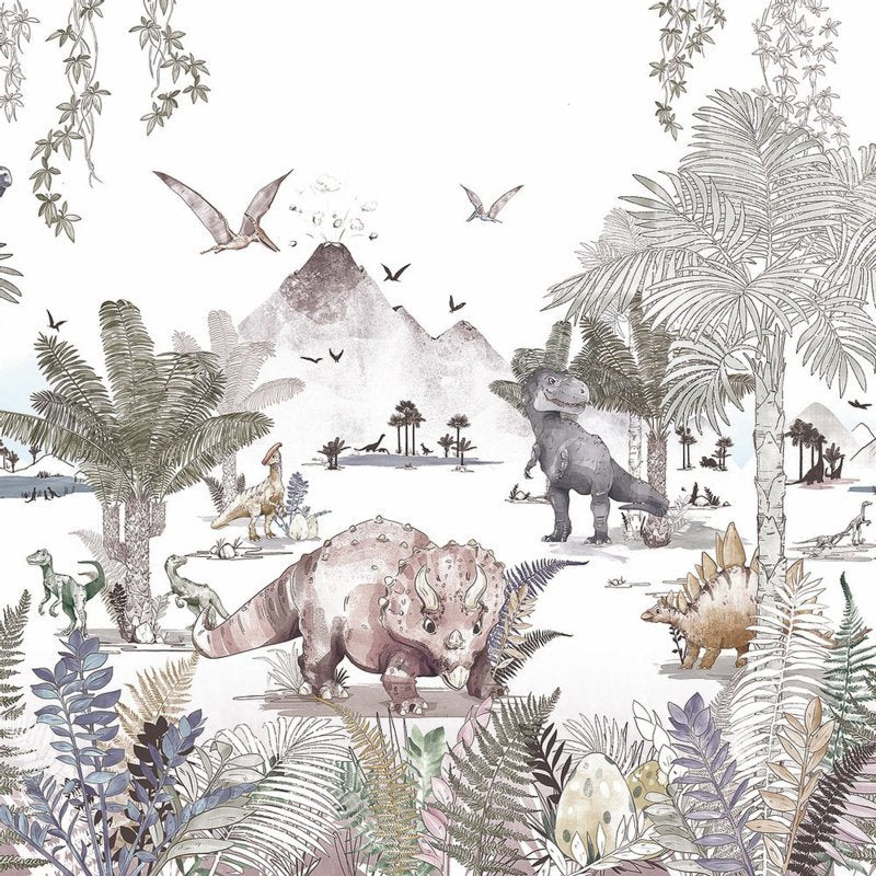 Dino World- Behang