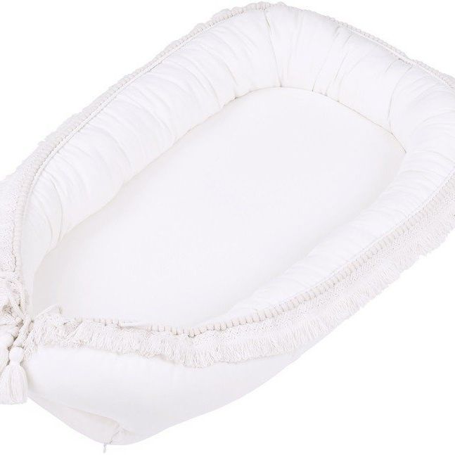 Cotton & Sweets Boho babynest- White