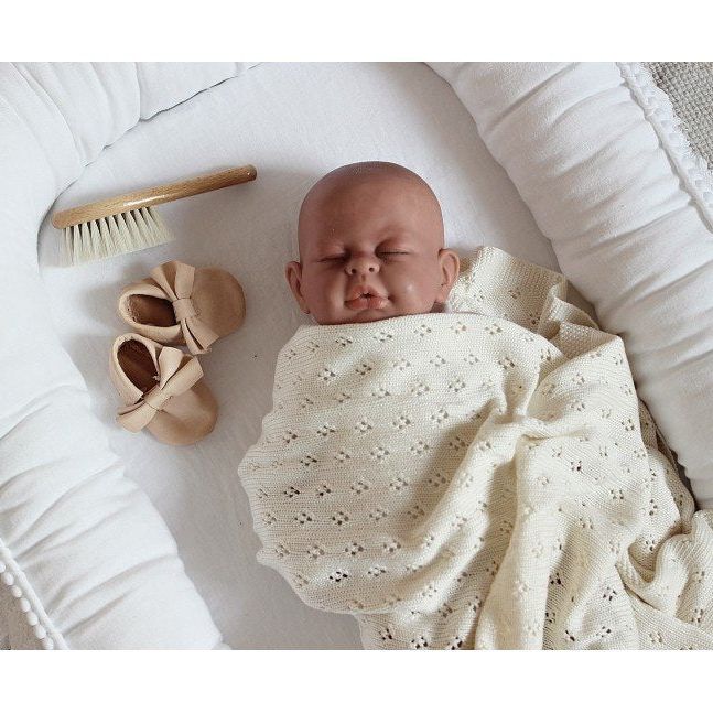 Cotton & Sweets Boho babynest- White
