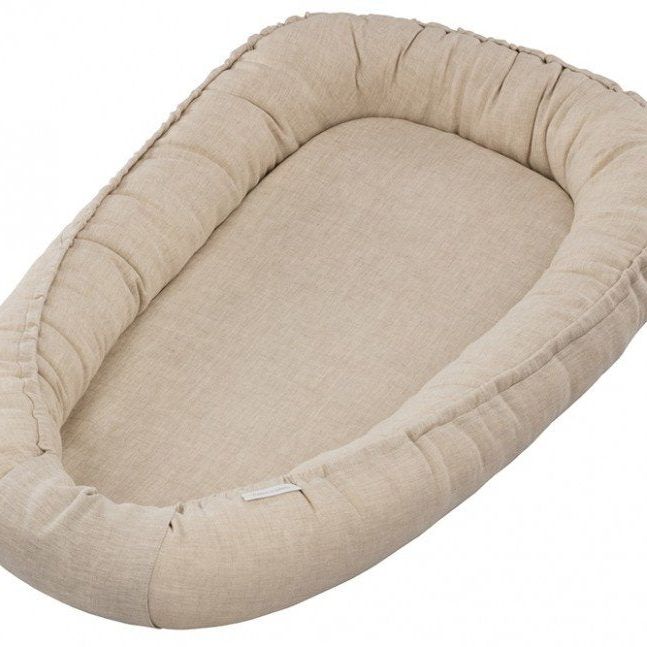 Cotton & Sweets Linnen babynest Pure Nature-Natural