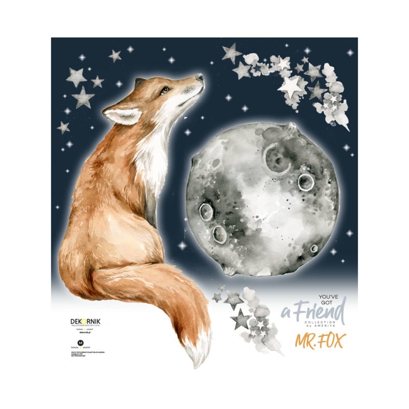 Goodnight Fox wandsticker