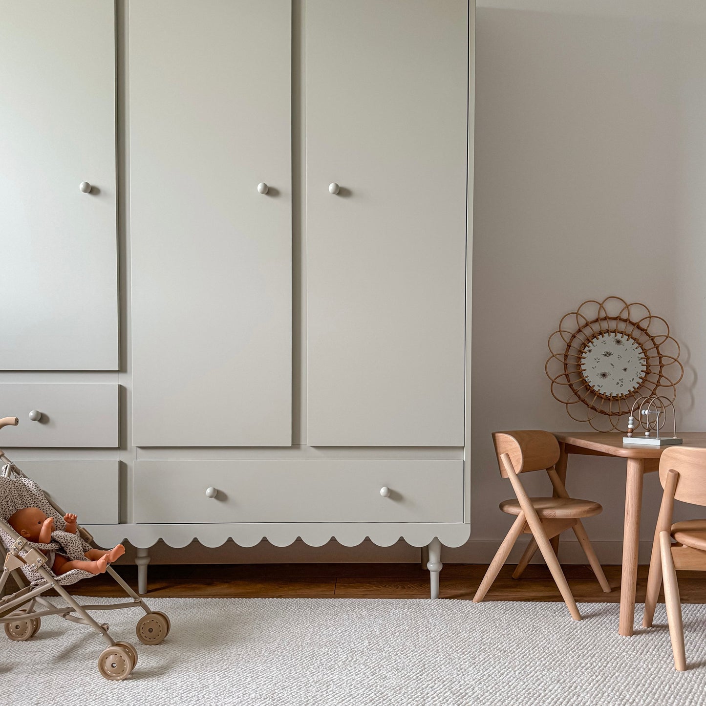 Armoire 3 portes 'Babushku' - Olive
