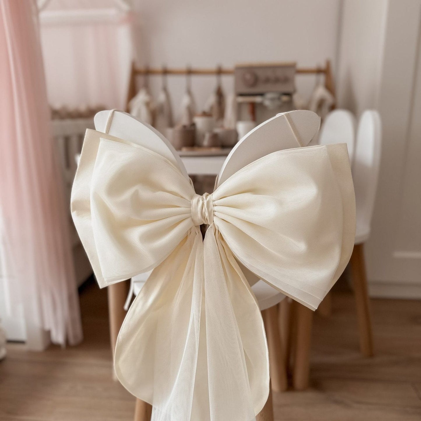 XL tulle strik-Vanilla