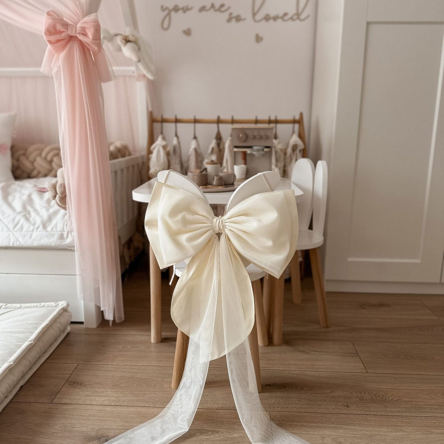 XL tulle strik-Vanilla