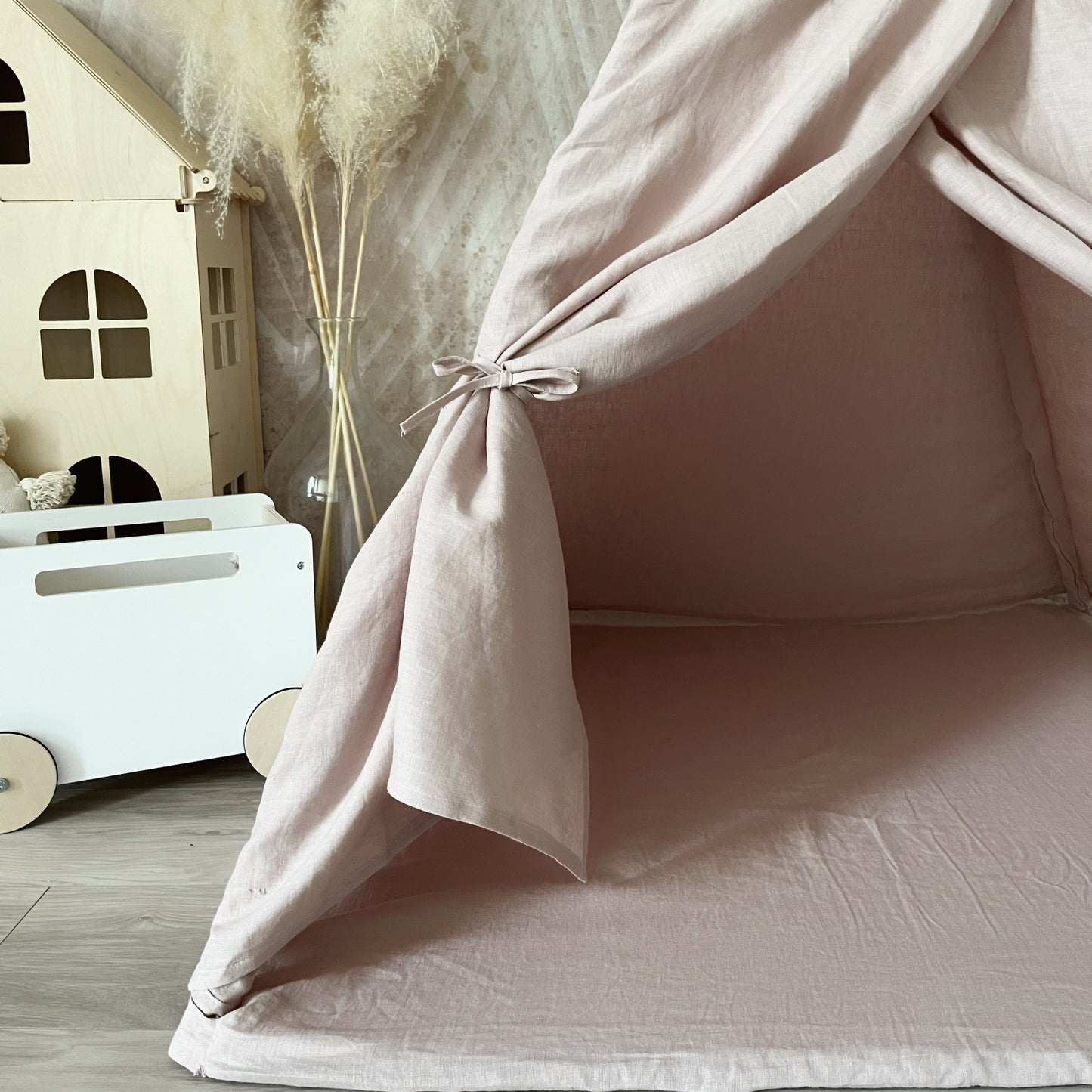 Tipi Tent Linnen Powder Pink