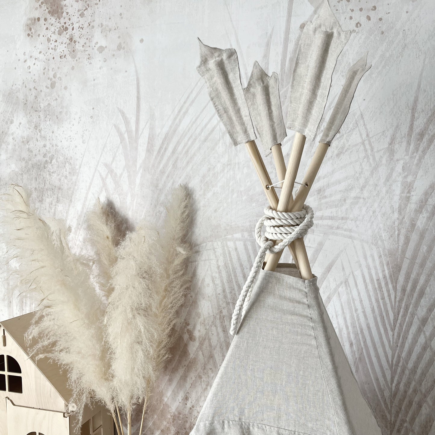 Moje. Tipi Tent Linnen Naturel