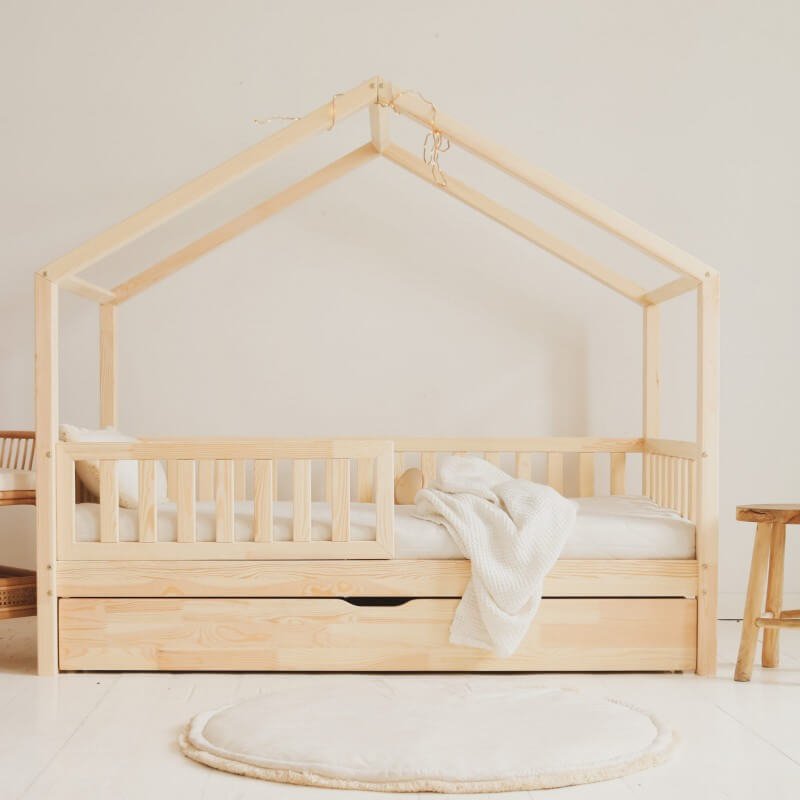 Fast delivery-Bed , Benoire -Natural - Lade. 190/90cm