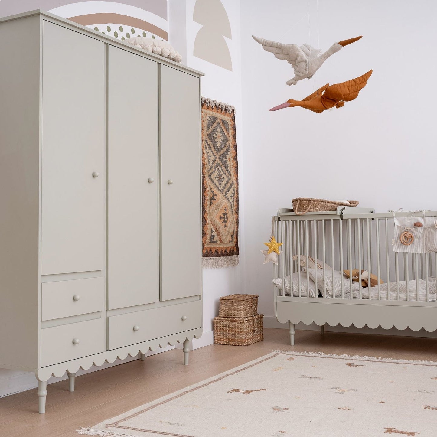 Lit bébé et lit junior Olive en 1 Babushku