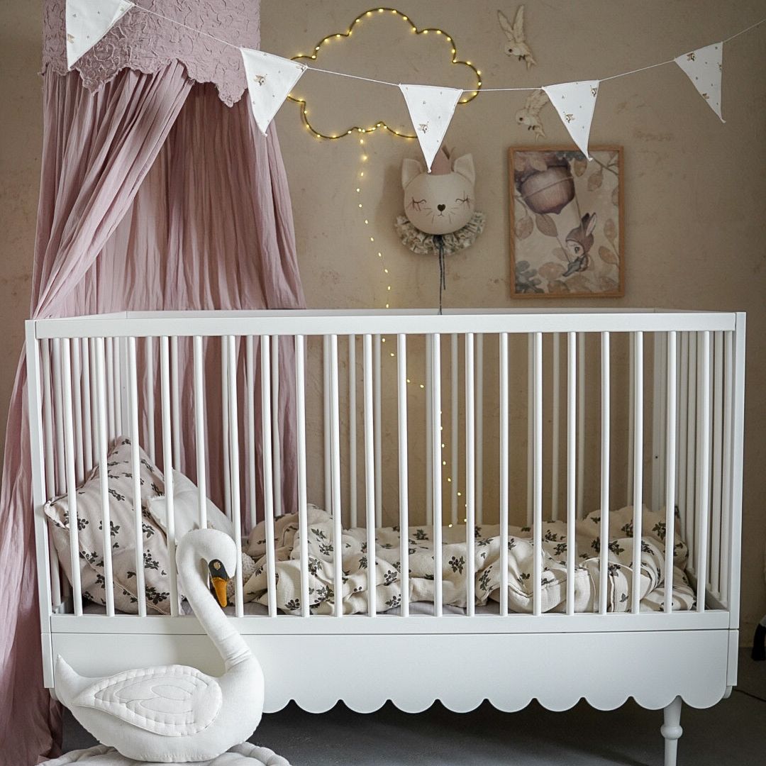 Lit bébé et lit junior en 1 place Babouchka - Blanc