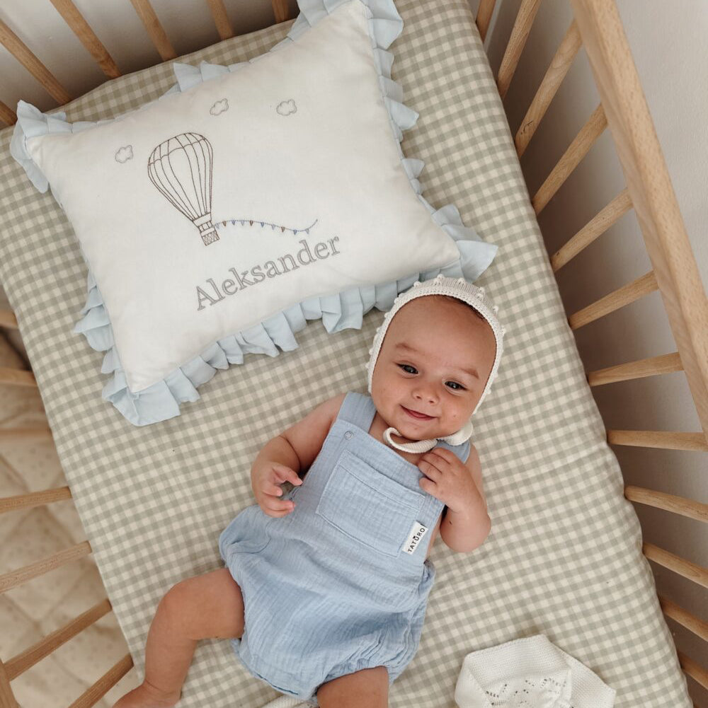 Coussin décoratif nominatif - Montgolfière