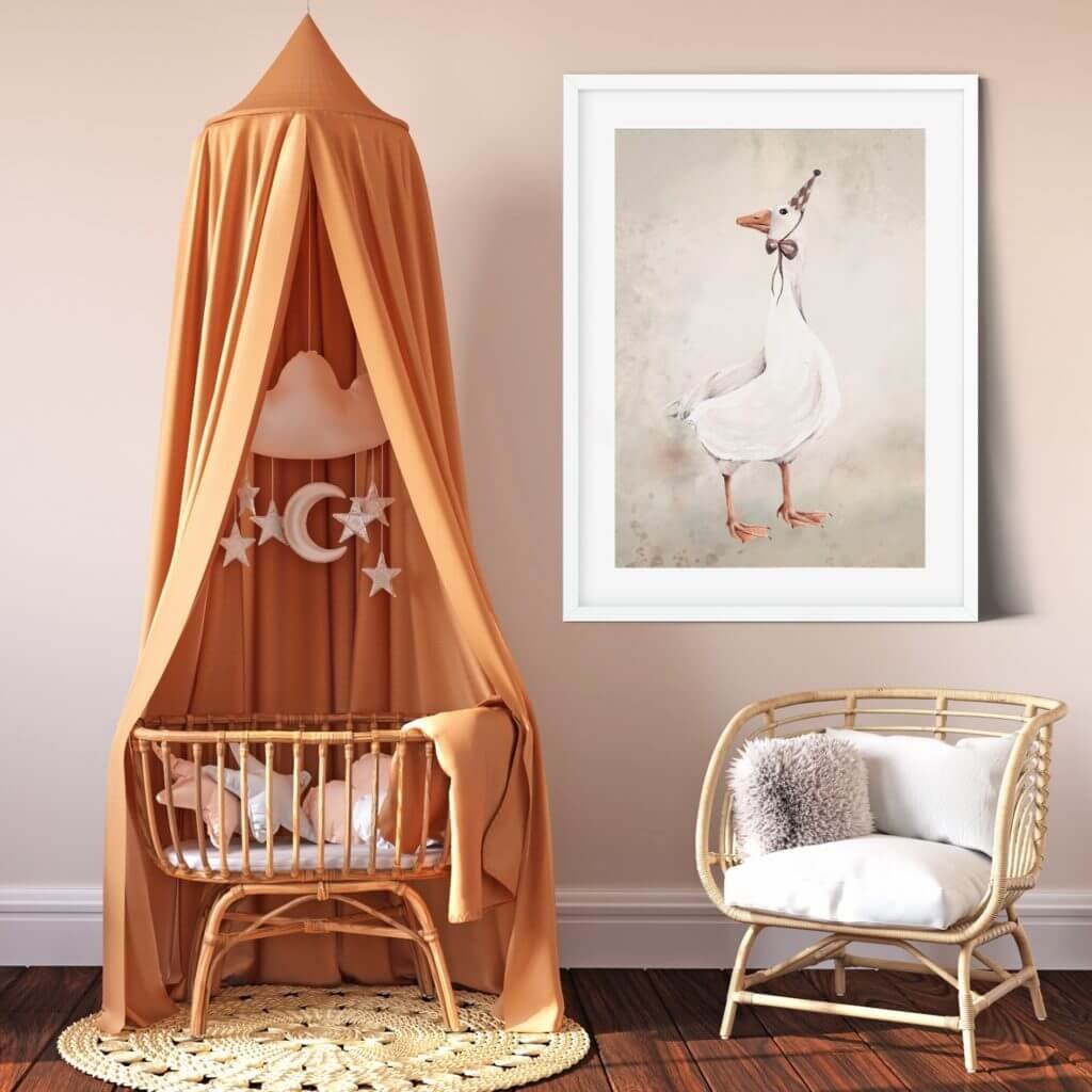 Bed Canopy, "Tangled Flowers"