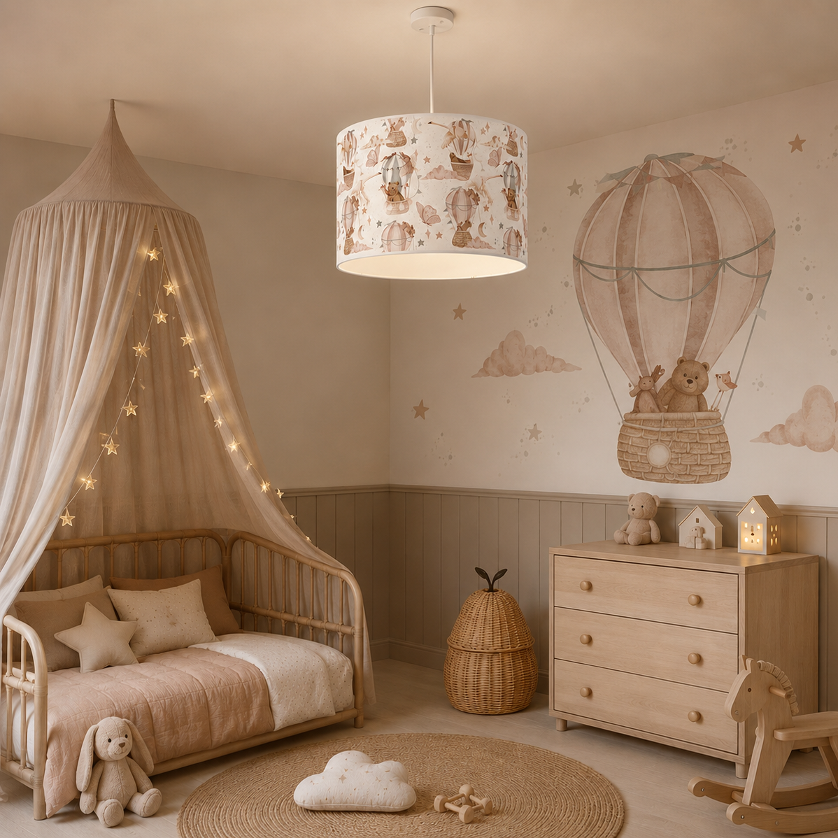 Hanglamp dieren vrienden in fantasie wereld