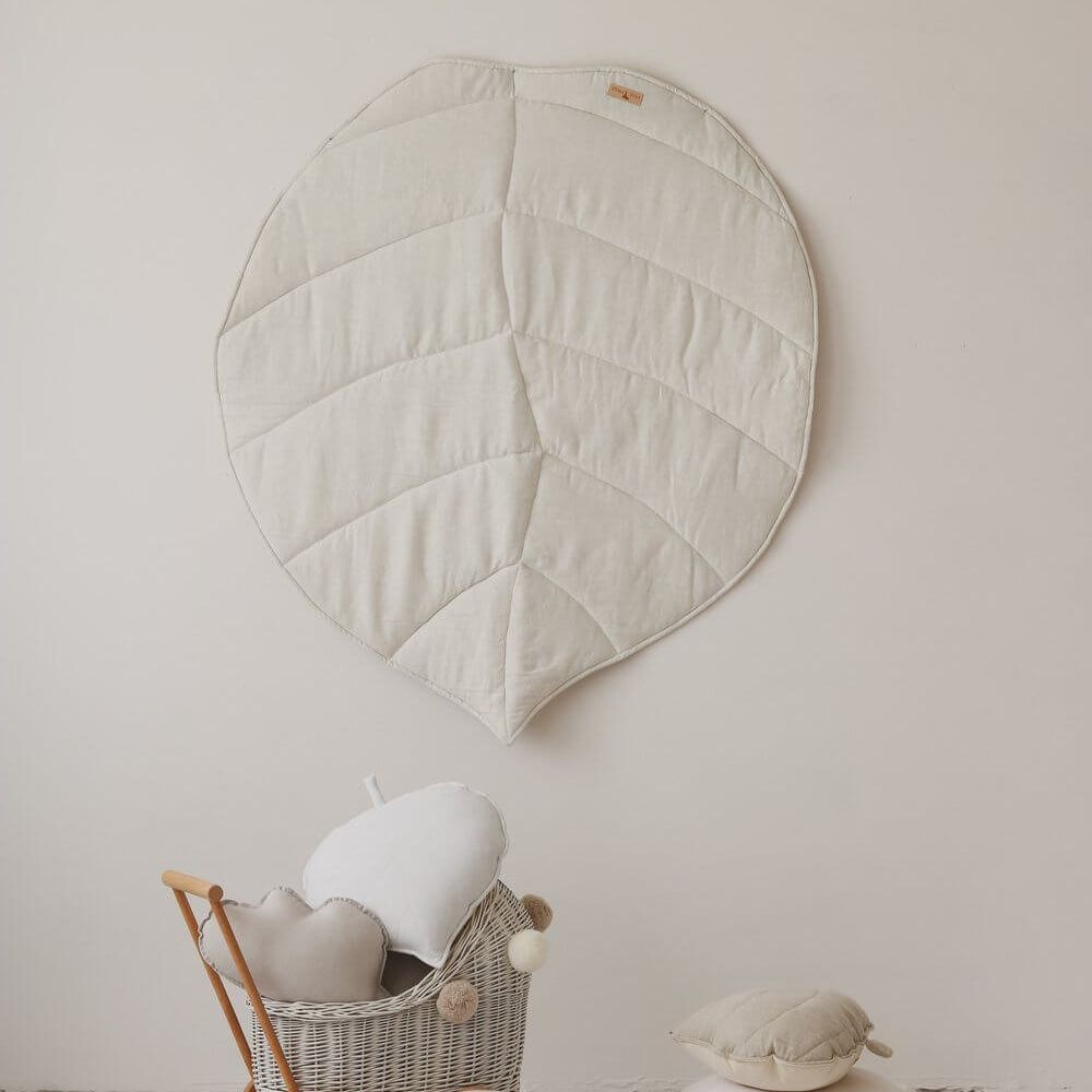 Speelmat Blad "White/Gray"