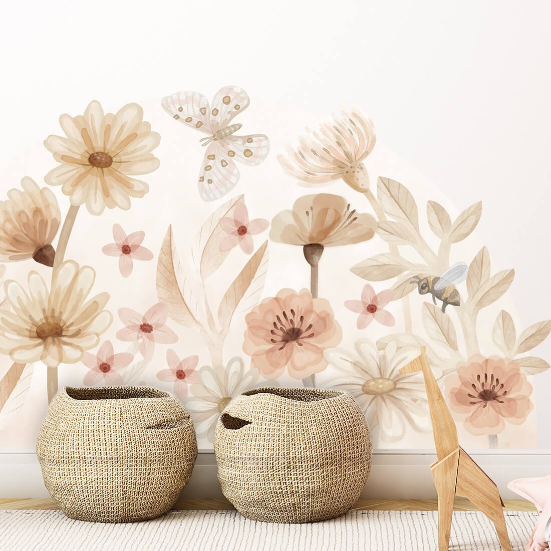 Pastel meadow Wandsticker