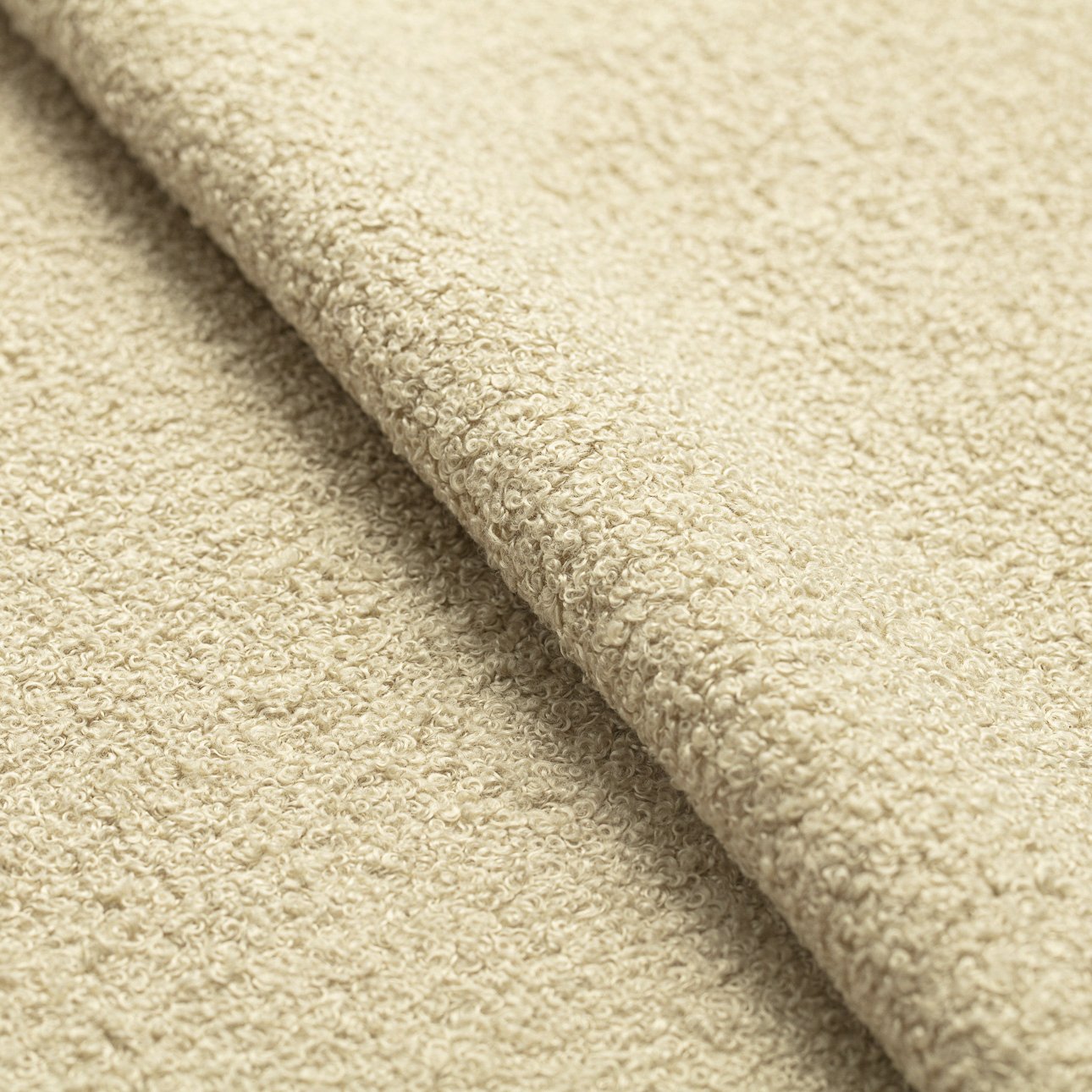 XL boucle pouf/ speelmat 'Flower' Beige