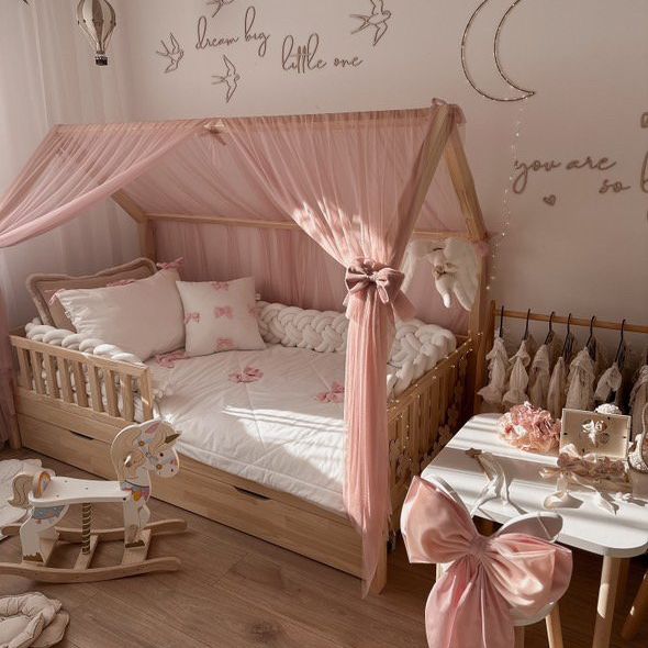 XL tulle bow - Light pink