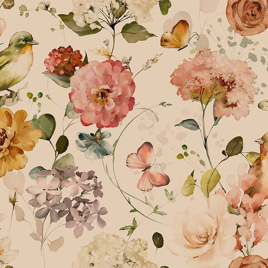 Paradise-Beige- Behang